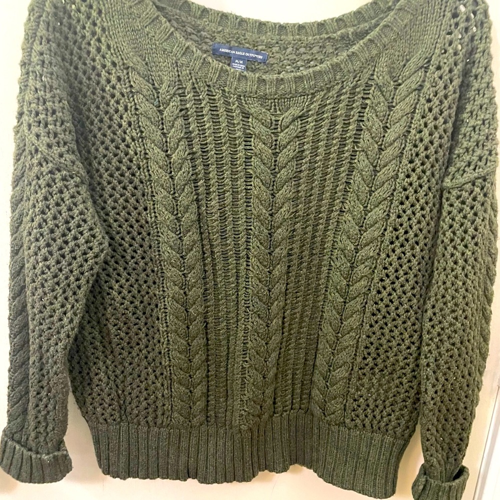American Eagle sweater Dark green Medium